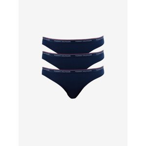 Sada tří dámských kalhotek v tmavě modré barvě  Tommy Hilfiger Underwear