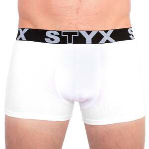 Pánské boxerky Styx sportovní guma nadrozměr bílé