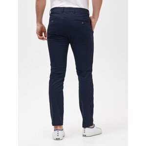 Modré pánské kalhoty modern khakis in skinny fit with GapFlex