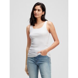 Bílé dámské tílko GAP ribbed tank top