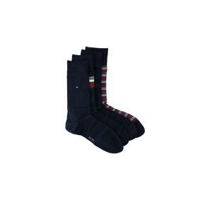 Tommy Hilfiger Socks - TH MEN SOCK 4P TIN GIFTBOX STRIPE blue