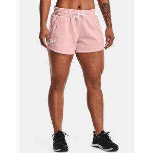 Kraťasy Under Armour Rival Fleece Short - růžová