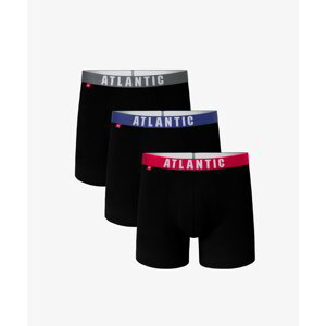 Pánské sportovní boxerky ATLANTIC 3Pack - černé