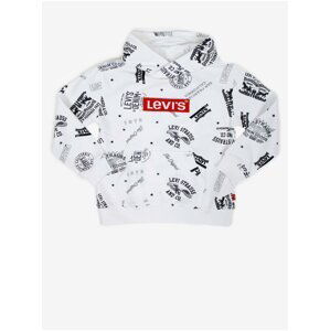 Bílá dětská vzorovaná mikina s kapucí Levi's®