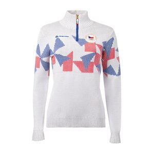 Dámský svetr z olympijské kolekce ALPINE PRO JIGA white varianta m