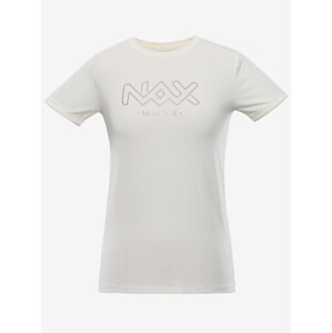 Krémové dámské tričko NAX EMIRA