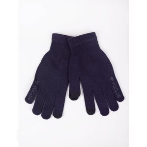 Yoclub Pánské rukavice na dotykové obrazovky RED-0243F-AA5E-005 námořnická modrá