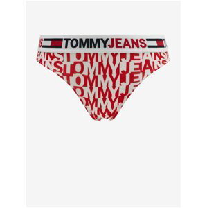 Bílo-červené dámské vzorované kalhotky Tommy Jeans