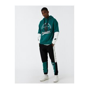 Koton College Sweatpants With Lace-Up Waist.