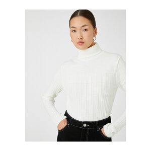 Koton Turtleneck Knitwear Sweater Ribbed Long Sleeve Cashmere Textured