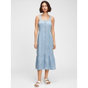 Modré dámské šaty GAP denim dress