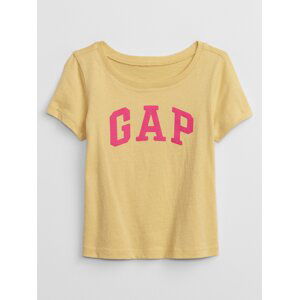Žluté dívčí tričko s logem GAP