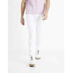 Bílé pánské kalhoty Celio Domonday