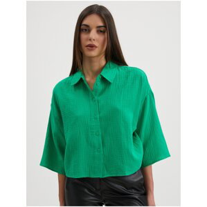 Zelená dámská košile VERO MODA Natali - Dámské