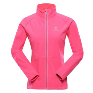 Dámská softshellová bunda s membránou ALPINE PRO MULTA neon knockout pink