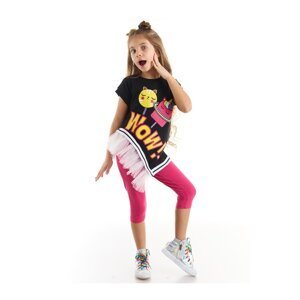 mshb&g Wow Tulle Girl's T-shirt Pink Tights Set