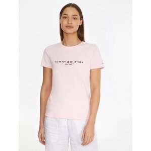 Světle růžové dámské tričko Tommy Hilfiger