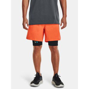 Oranžové sportovní kraťasy Under Armour UA Peak Woven Shorts