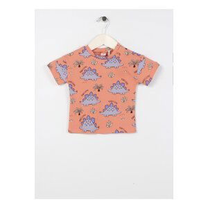 Koton Printed Baby Orange T-shirt 3smb10151tk