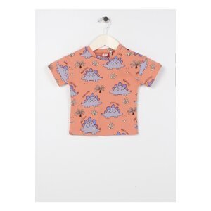 Koton Printed Baby Orange T-shirt 3smb10151tk