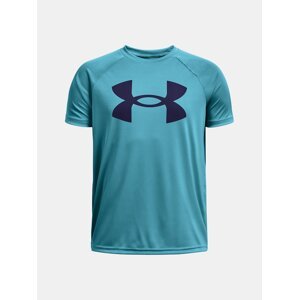 Světle modré sportovní tričko Under Armour UA Tech Big Logo SS