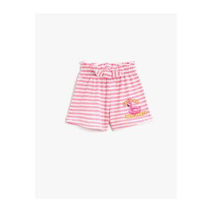 Koton Printed Shorts With Bow Detail Cotton