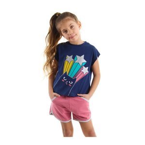 mshb&g Star Cat Girl T-shirt Shorts Set