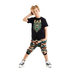 mshb&g Geometric Boy's T-shirt Capri Shorts Set