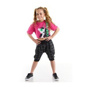 mshb&g R&r Unicorn Girls' T-shirt Capri Shorts Set