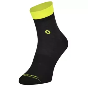 Cyklistické ponožky Scott  Trail Quarter Dark Grey/Sulphur Yellow