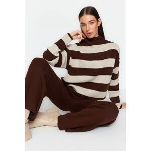 Trendyol Brown, Wide fit Knitwear Top and Bottom Set