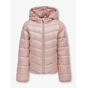 Světle růžová holčičí prošívaná bunda ONLY New Talia