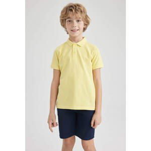 DEFACTO Chlapecké Polo Tričko s Krátkým Rukávem a Pique Límcem, Regular Fit