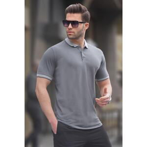 Madmext Smoked Regular Fit Men's Polo Neck T-Shirt 6105