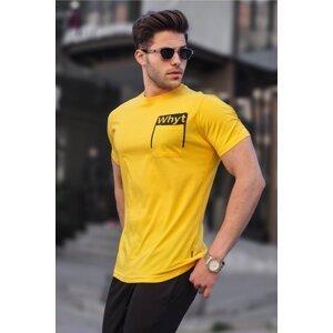 Madmext Men's Yellow T-Shirt 4959