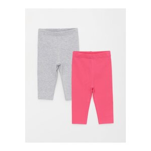 LC Waikiki Basic Elastic Waist Baby Girl Leggings 2-Pack.