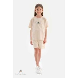 Dagi Beige Natural Color Local Seed Cotton Unisex Terry Shorts
