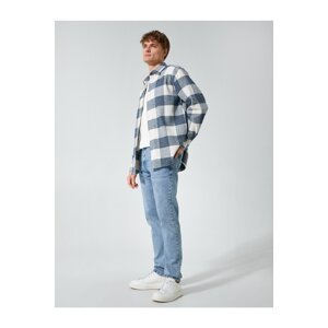 Koton Lumberjack Shirt Classic Collar Long Sleeve