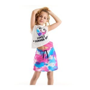 mshb&g Heart Tie Dye Girls T-shirt Tie-dye Skirt Suit