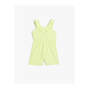 Koton Overalls Short Sleeveless Frill Textured