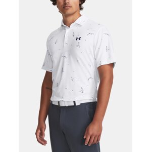 Under Armour Tričko UA Playoff 3.0 Printed Polo-WHT - Pánské