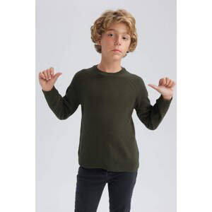 DEFACTO Chlapecký svetr s kulatým výstřihem, běžný střih