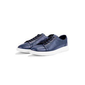 Ducavelli Verano Pánské ležérní boty z pravé kůže. Letní sportovní boty, lehké boty námořnická modrá.