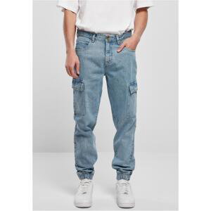 Pánské džíny s kapsami modré/seprané