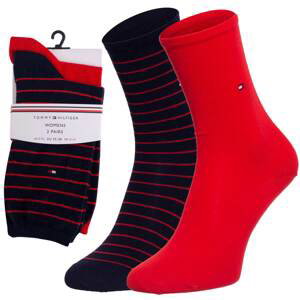 Socks - Tommy Hilfiger Stripes 2 Pack Blue, Red
