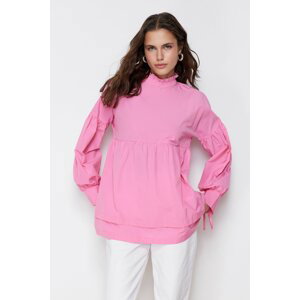 Trendyol Pink Comfort Fit Woven Tunic