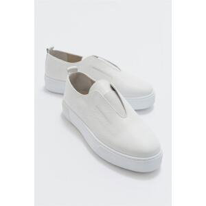 LuviShoes Pánské boty z bílé kůže