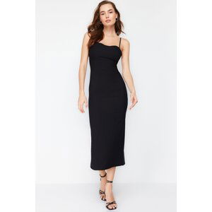 Trendyol Black Bodycon Strappy Maxi Pencil Skirt Woven Dress