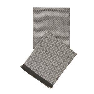 ALTINYILDIZ CLASSICS Men's Black-gray Patterned Knitted Scarf