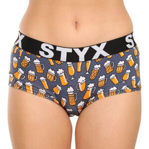 Dámské kalhotky Styx art s nohavičkou pivo